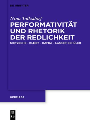 cover image of Performativität und Rhetorik der Redlichkeit